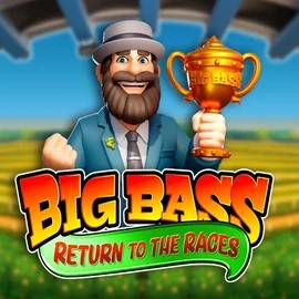 Big Bass Return to the Races logo by Pragmatic Play at Dragonia Casino